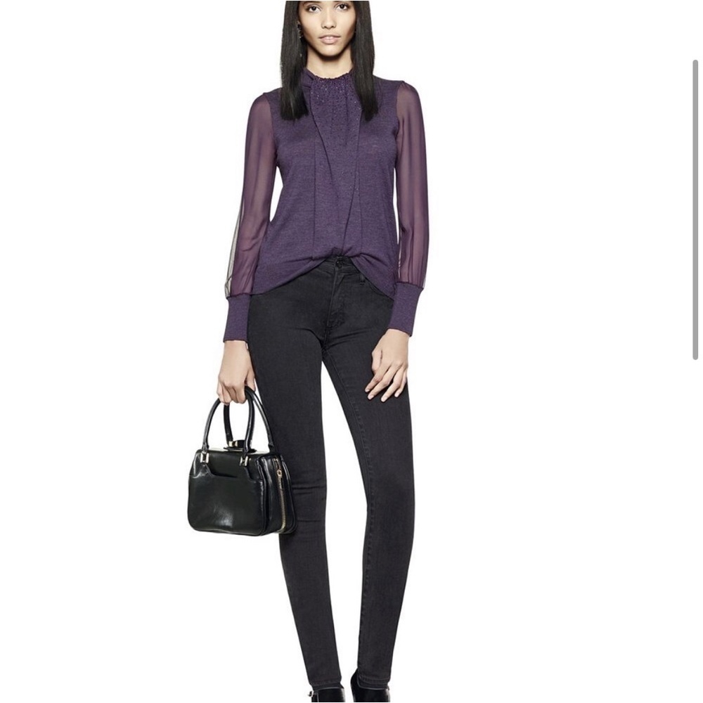 Tory Burch Abitha Sweaterβ Metrino Wool and Silk Size XS - Picture 5 of 15